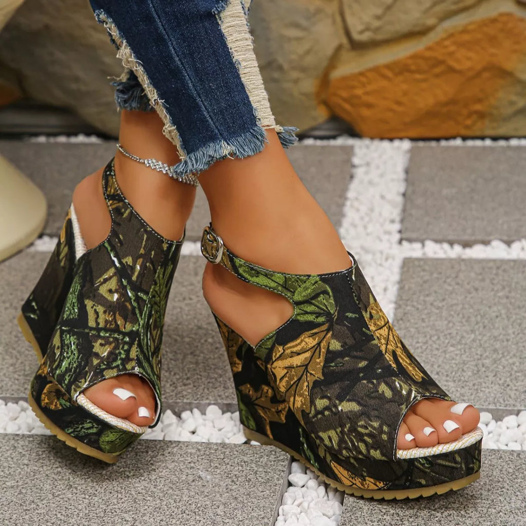 Open Toe Wedge Sandals