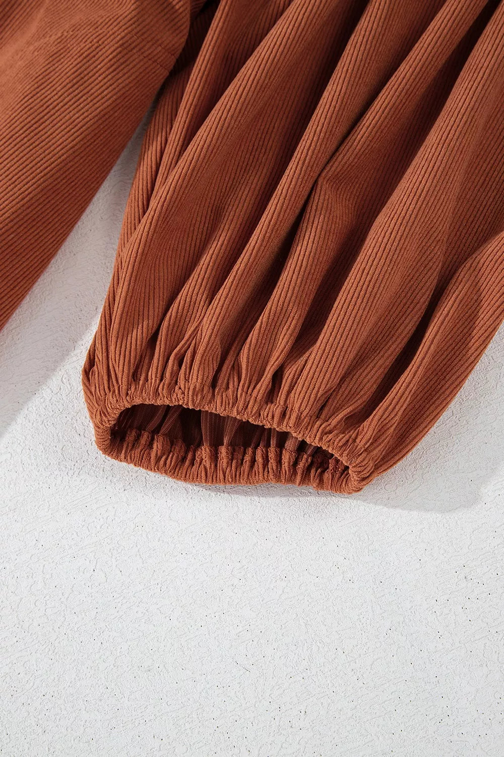 Corduroy Button-Down Babydoll Dress