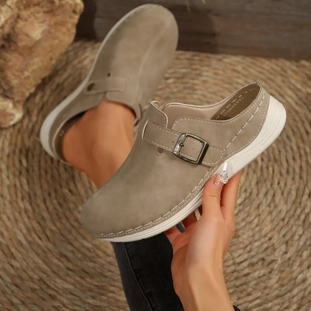 Buckle Accent Slip-Ons