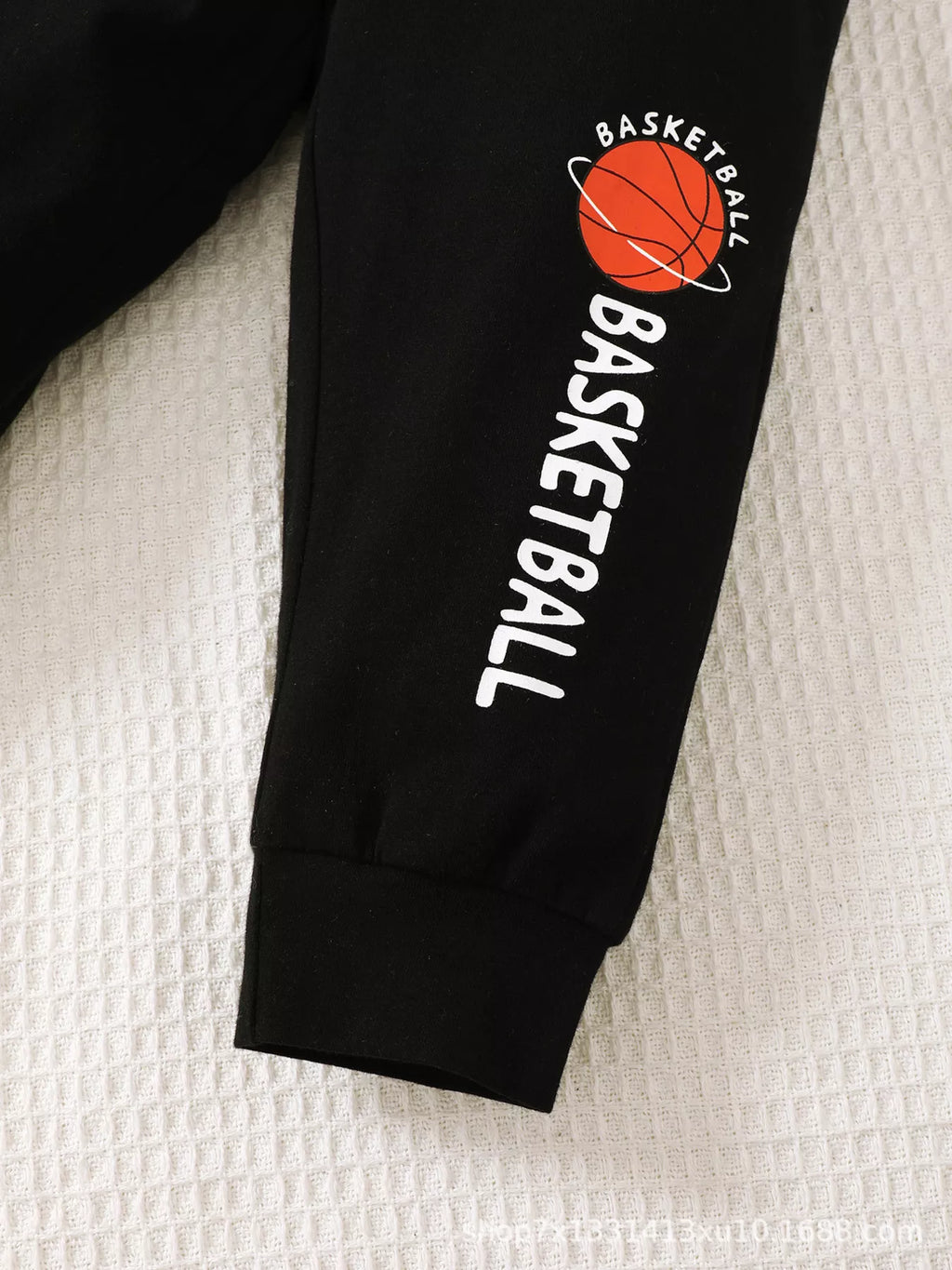 Children's Tiger Basketball Graphic Top and Pants Casual Set