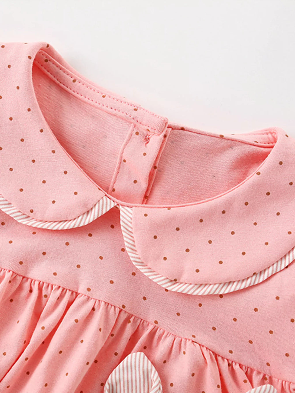 Children's Bunny Applique Polka Dot Top and Shorts Set
