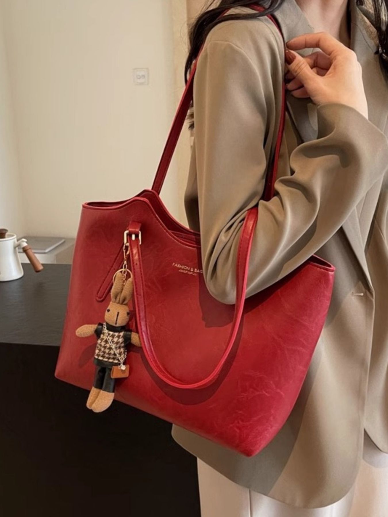PU Leather Shoulder Bag