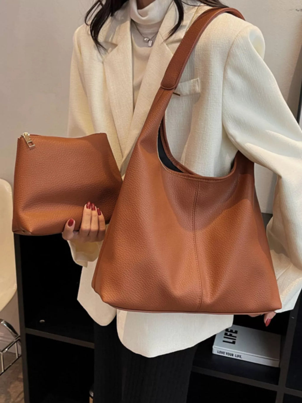 PU Leather Shoulder Bag