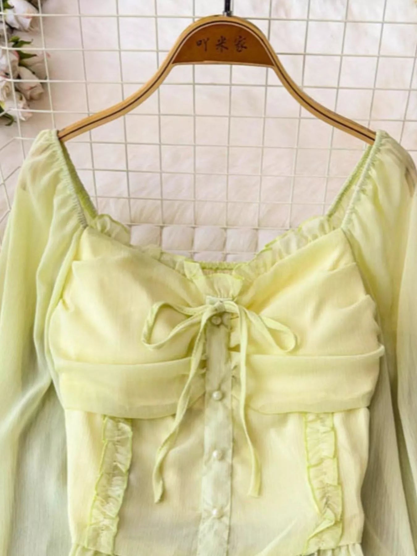 Frill Flounce Sleeve Blouse