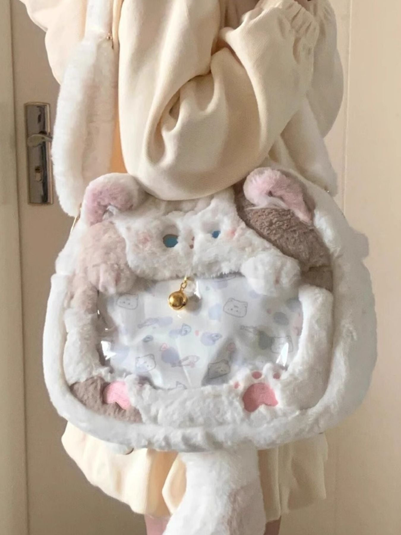 Plush Cat Backpack Bag
