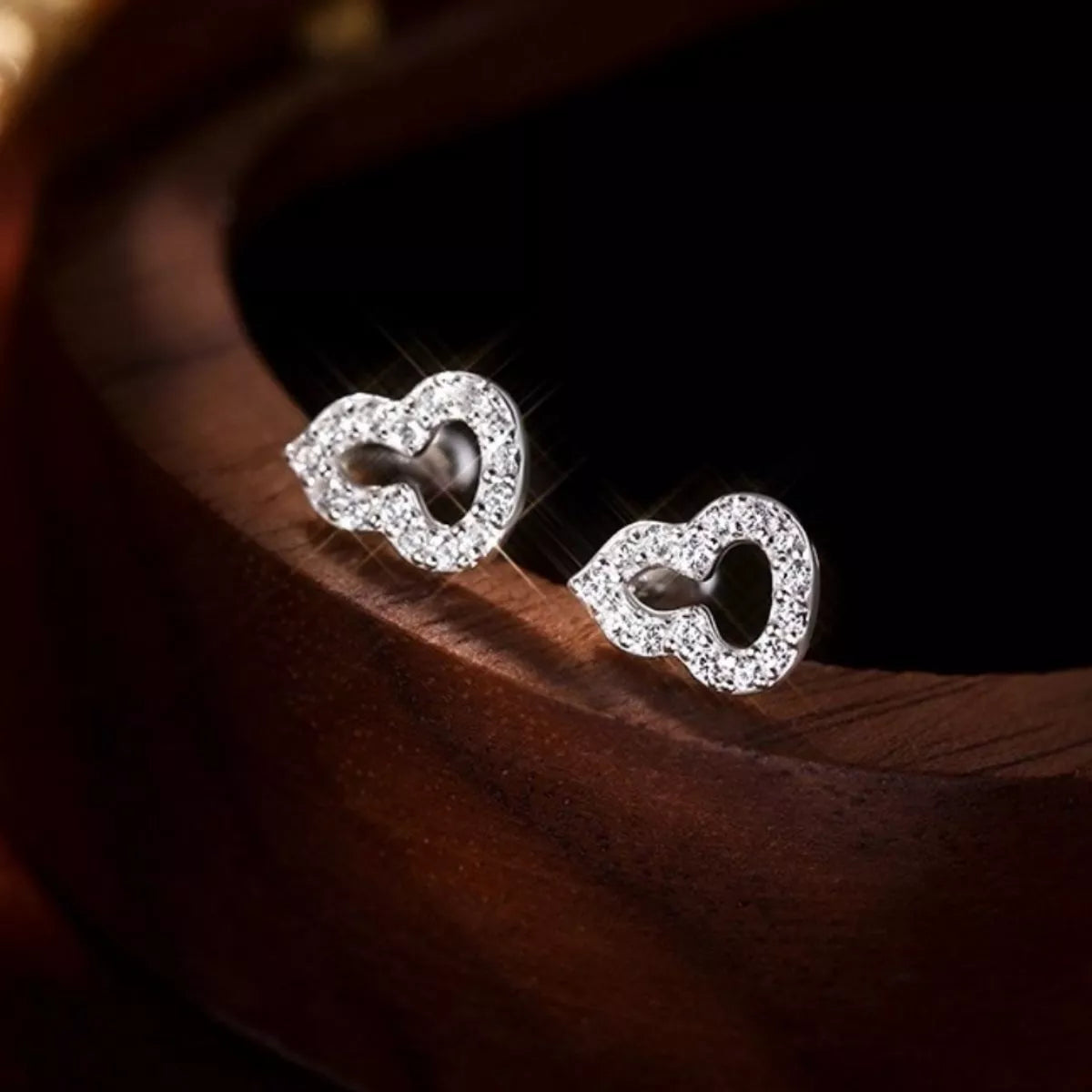 Gourd Shaped Stud Earrings