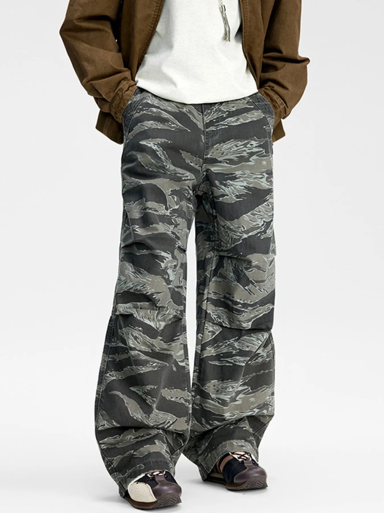 Men's Camouflage Wide Leg Pants