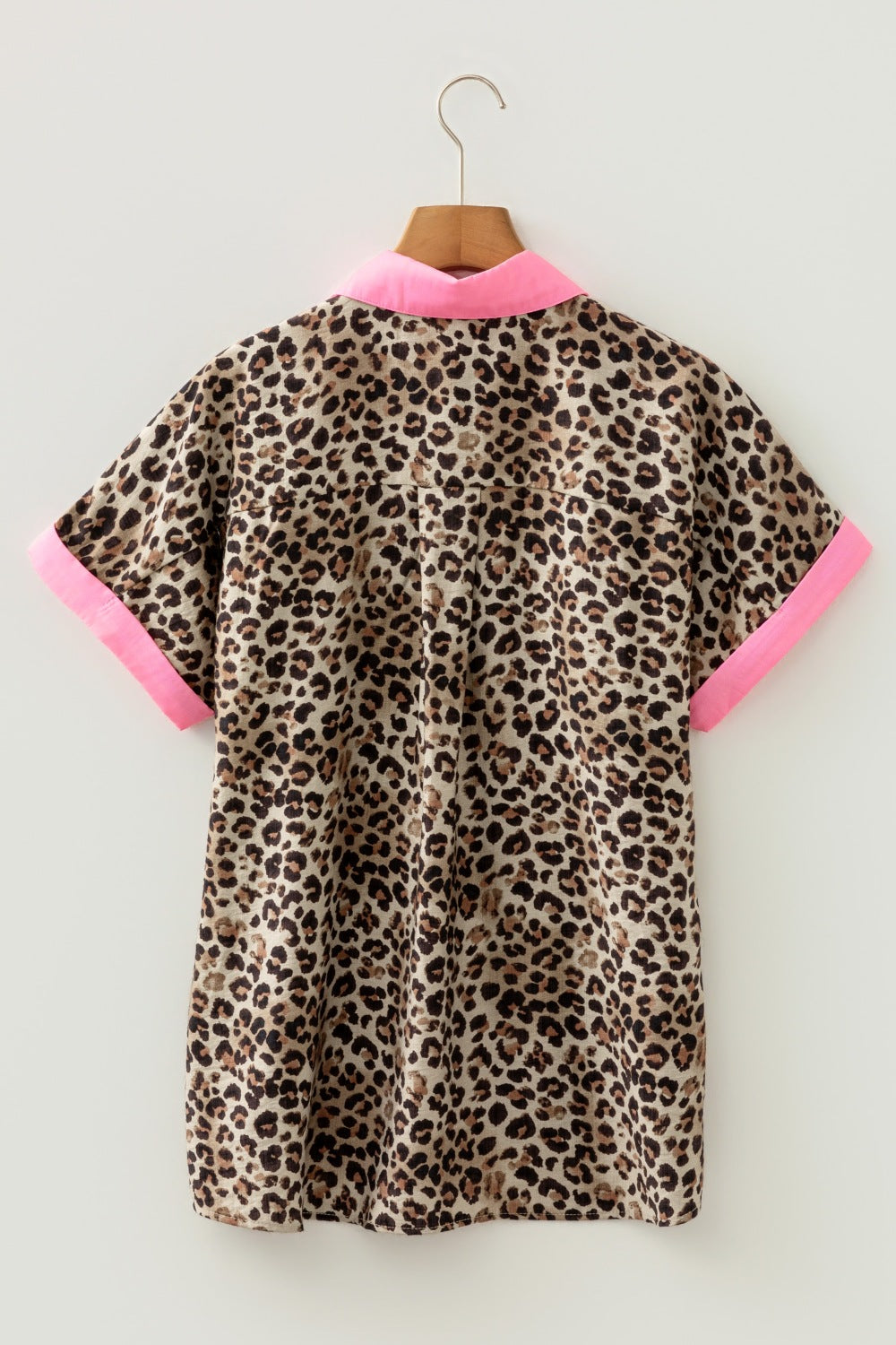 Leopard Print Short Sleeve Shirt