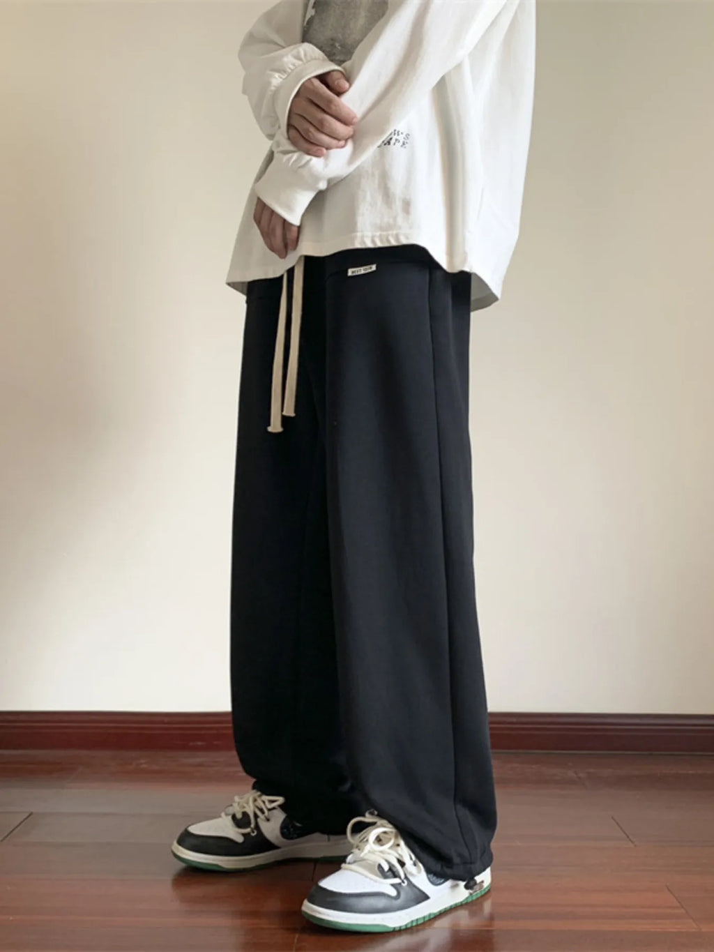 Men's Full Size Wide Leg Pants Plus Size