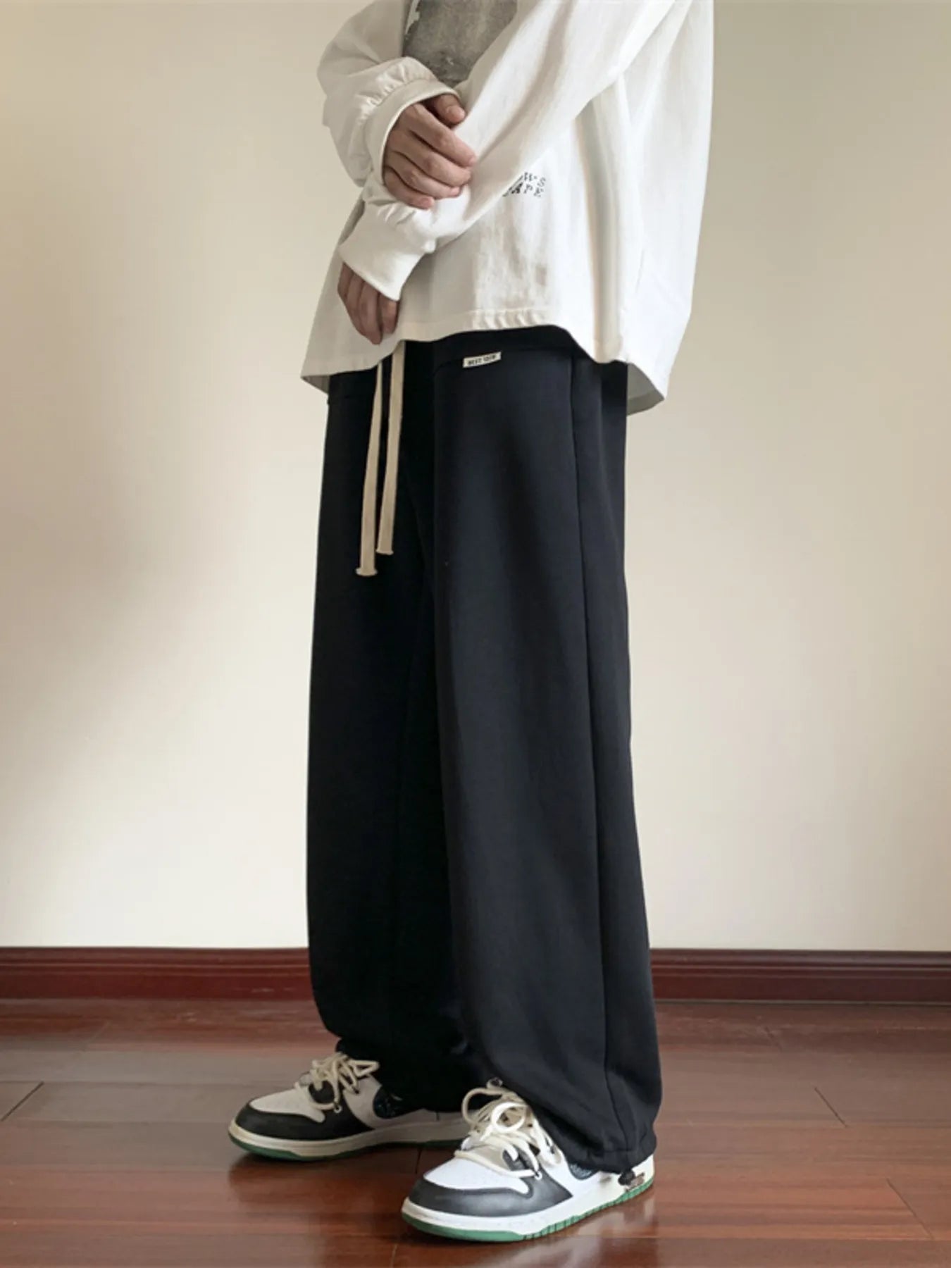Men's Full Size Wide Leg Pants Plus Size