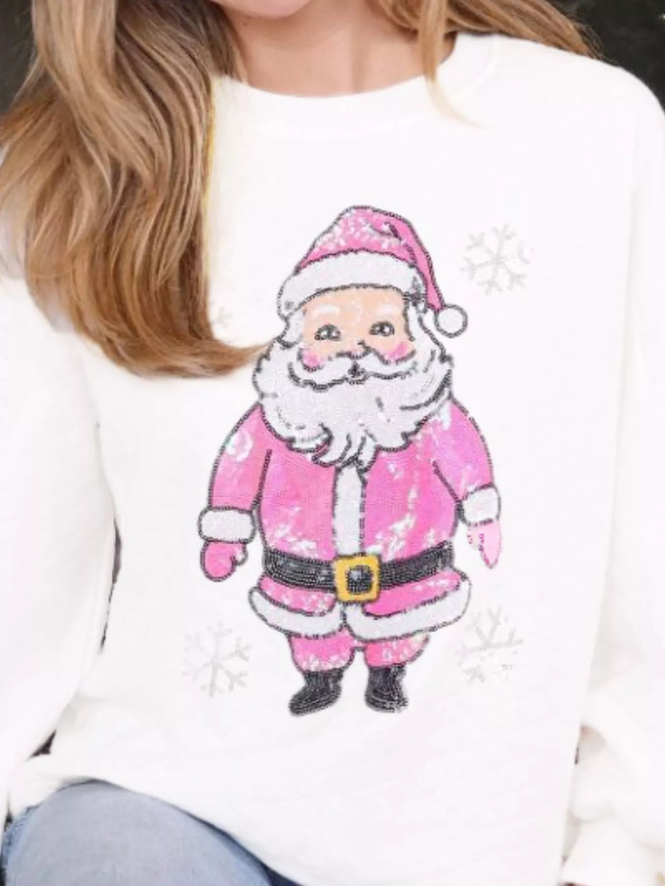 Sparkly Sequin Crewneck Sweatshirt