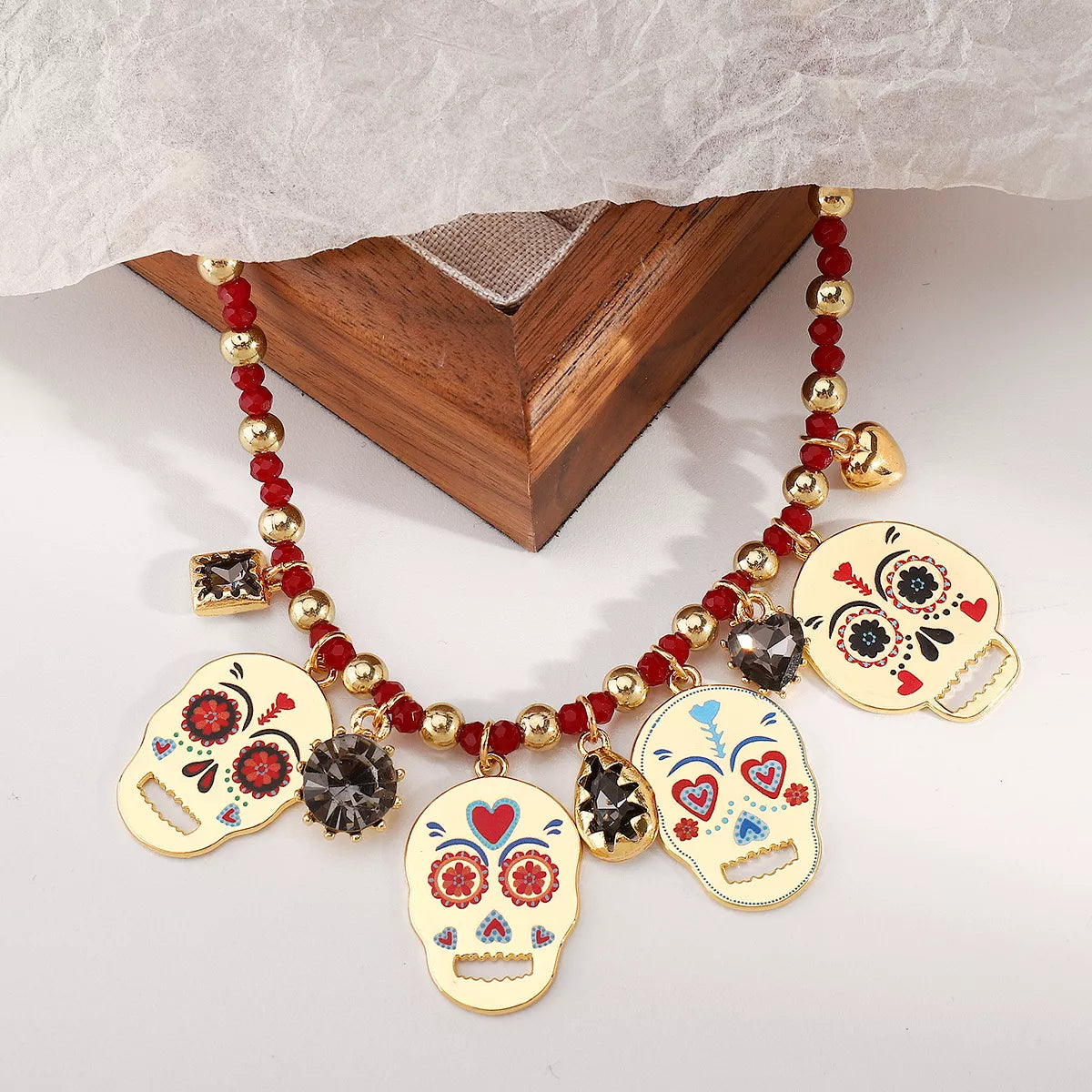 18K Gold-Plated Halloween Charm Necklace