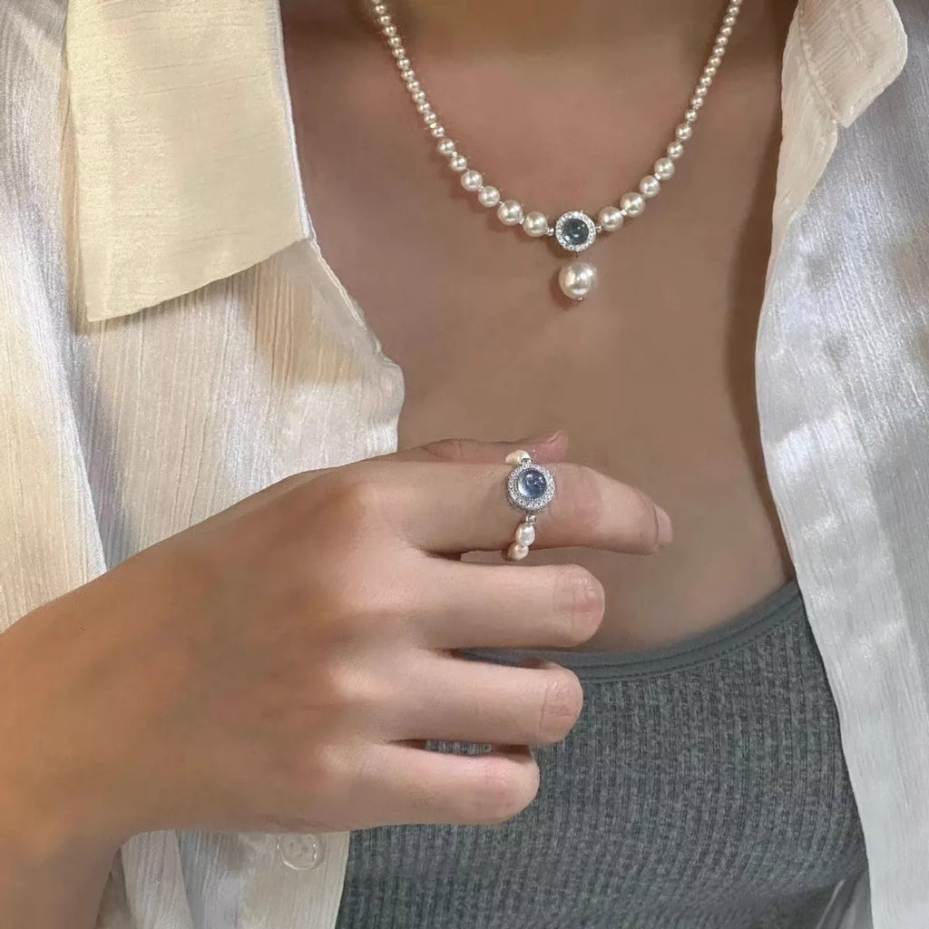 925 Sterling Silver Pearl Necklace