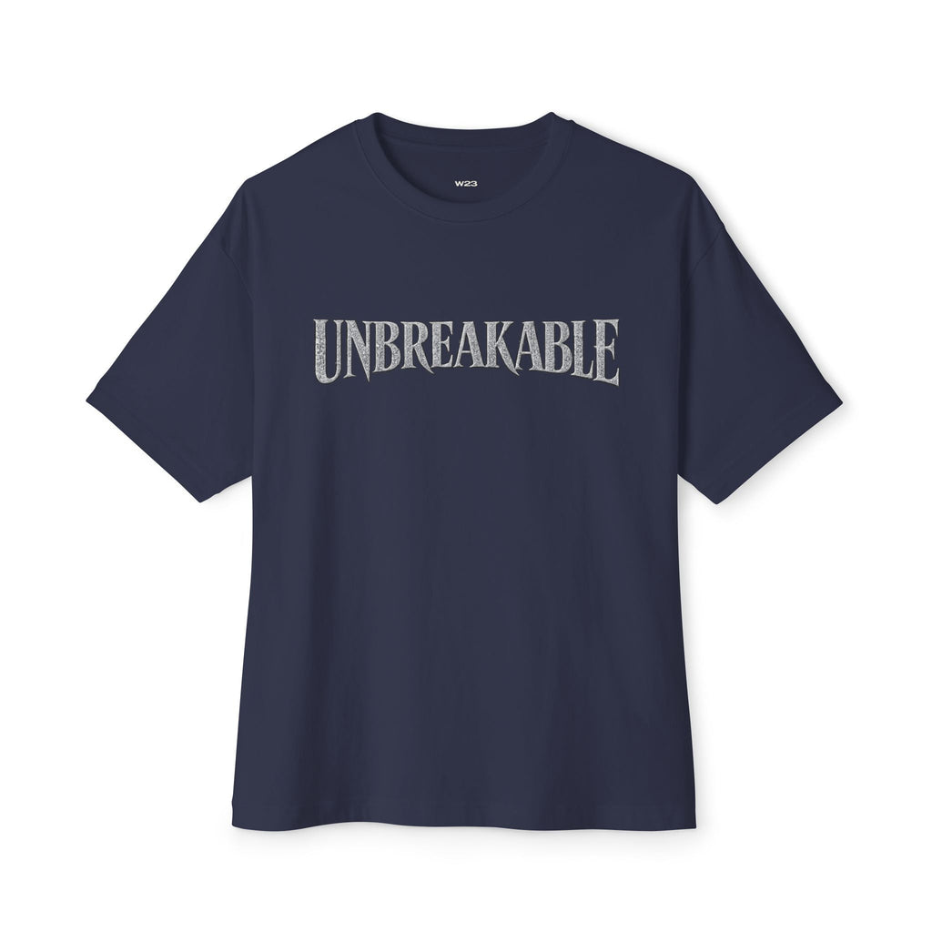 UNBREAKABLE Boxy Tee — Premium Oversized Streetwear | Faith-Based Graphic