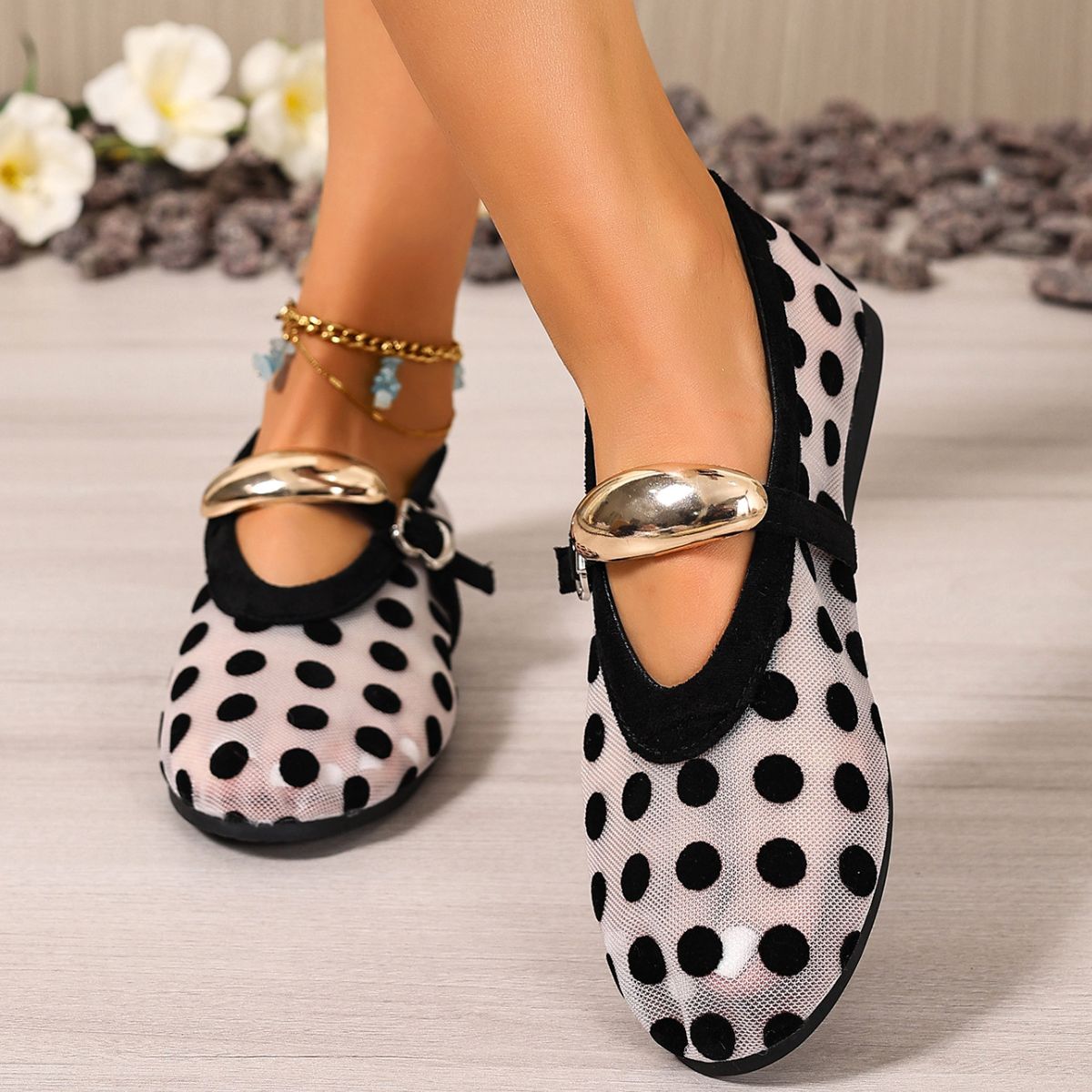 Polka Dot Slip-Ons