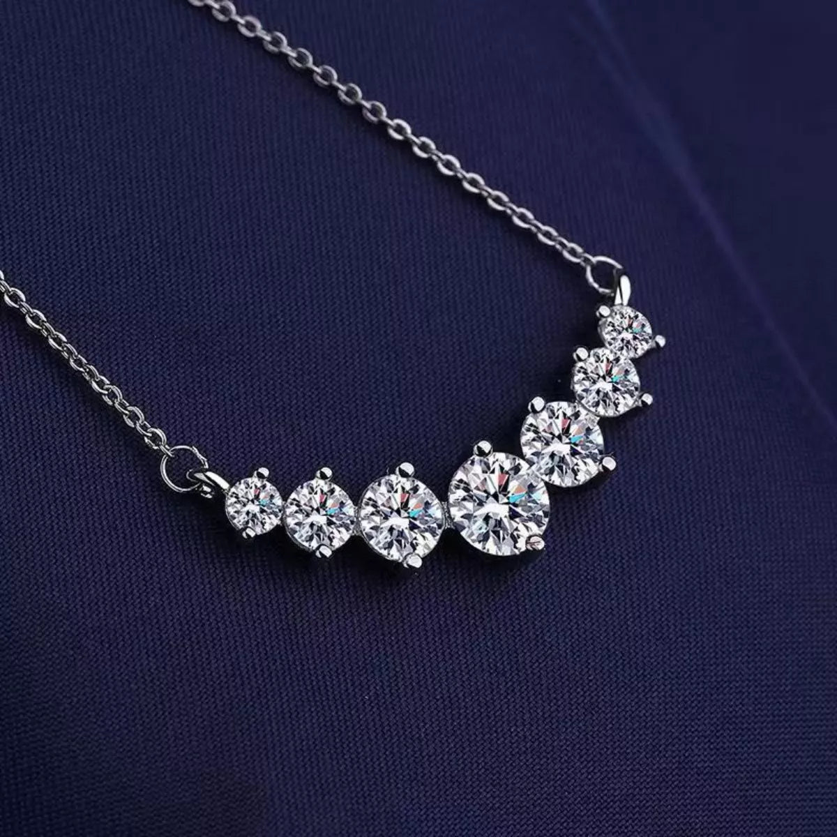 2.8 Carat Moissanite 925 Sterling Silver Necklace