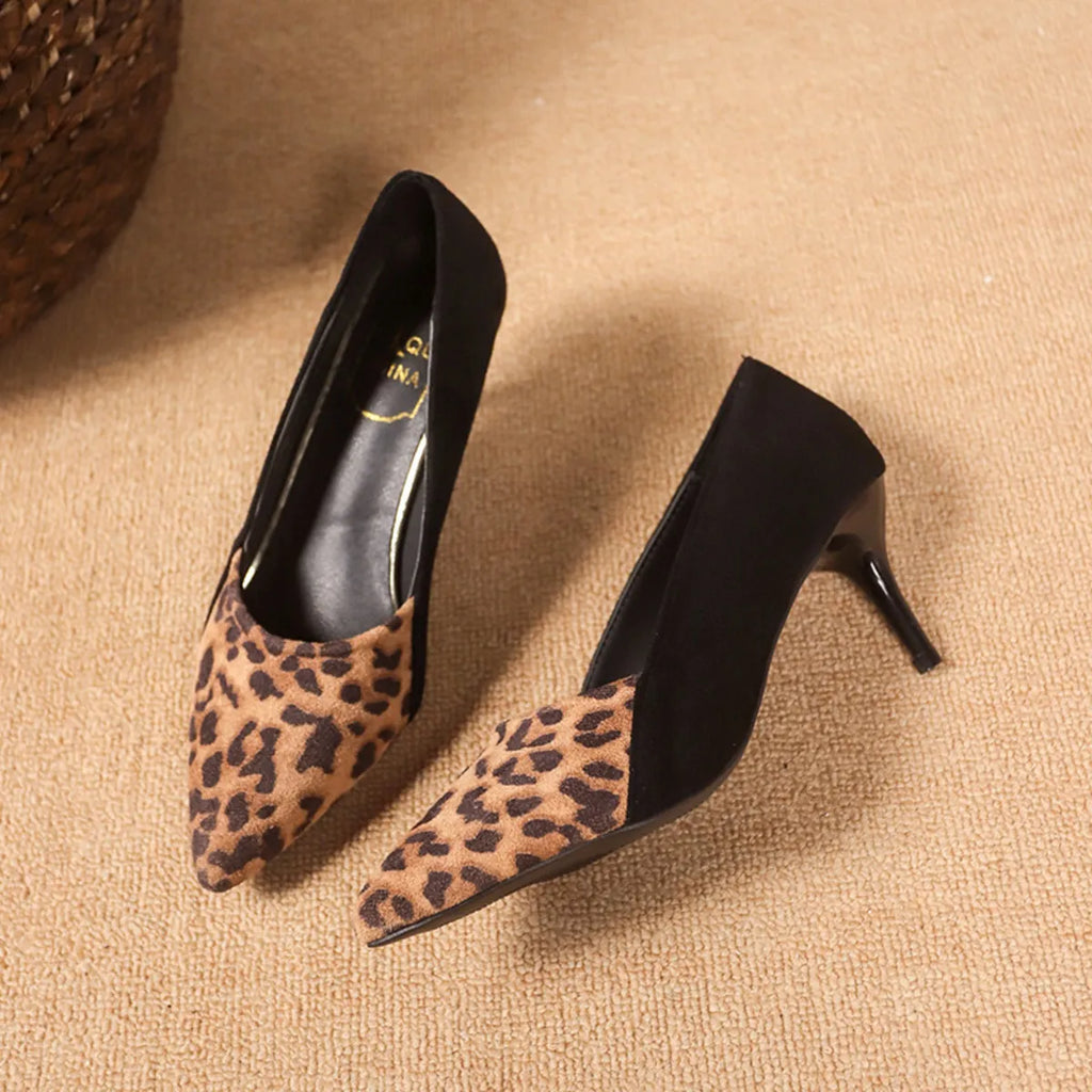 Point Toe Suede Pumps