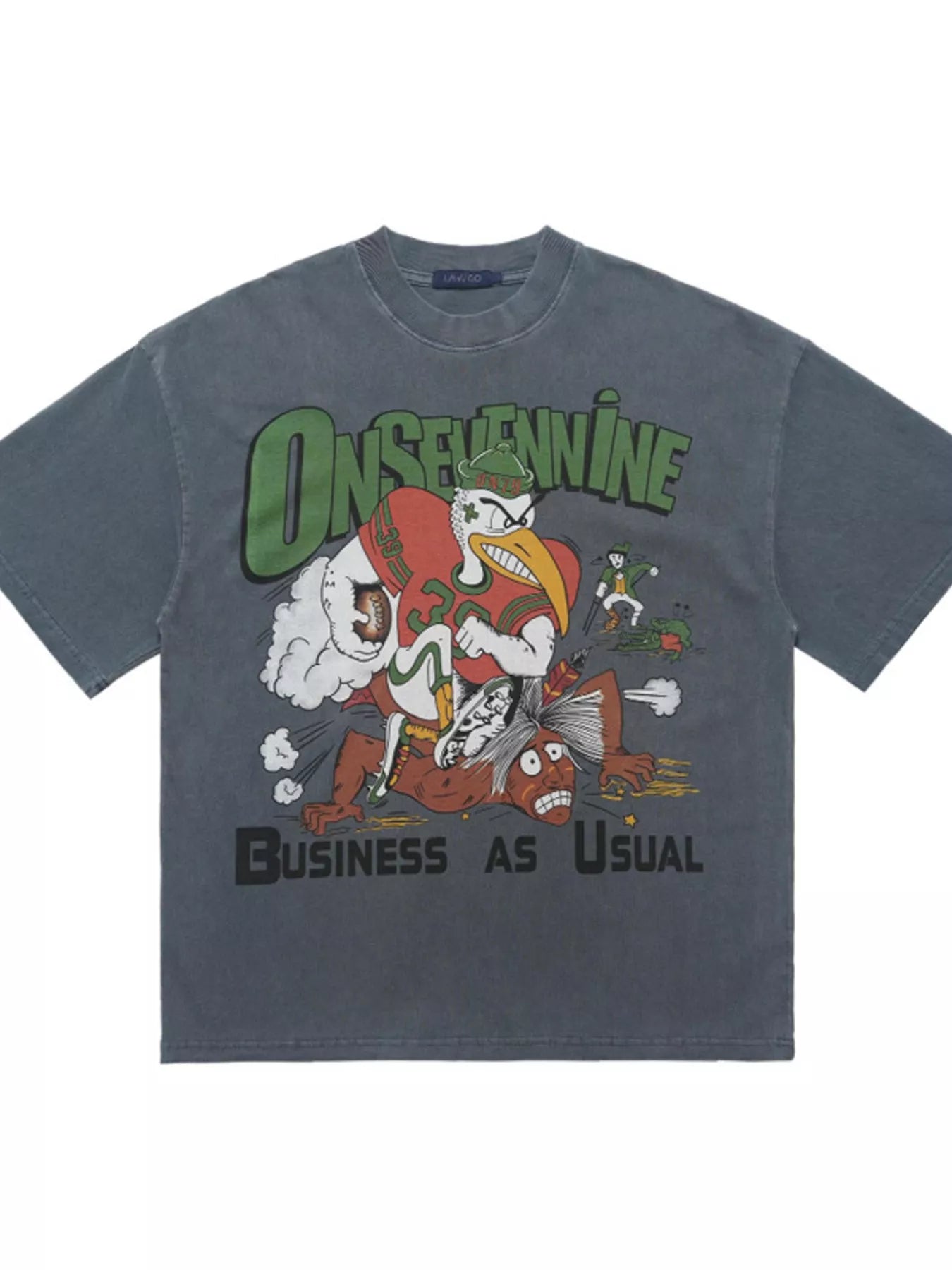 Men's Graphic Round Neck Oversized T-Shirt
