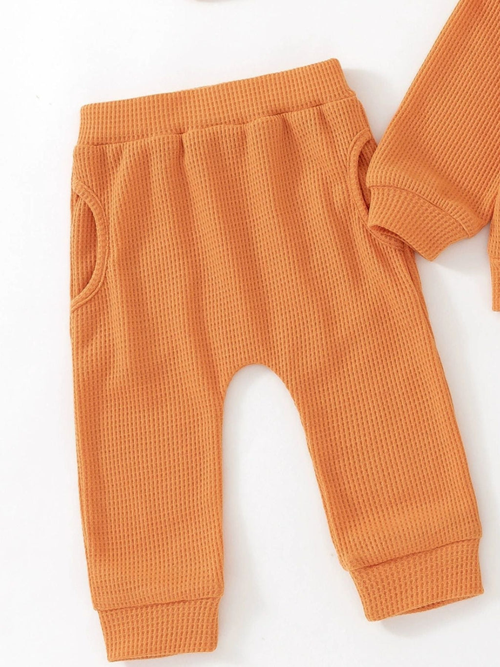 Children's Letter Ruffled Trim Top and Pants Set