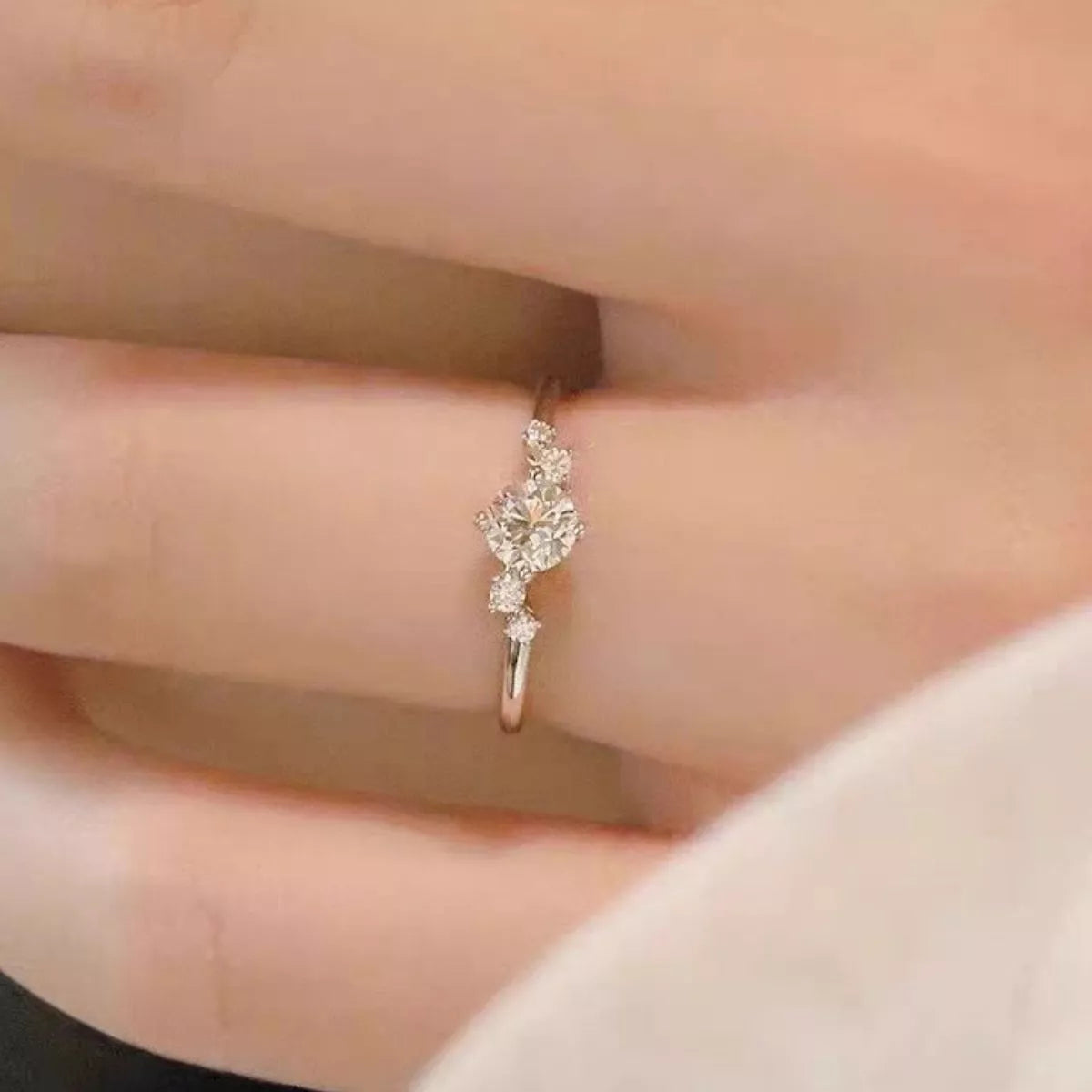 1 Carat Moissanite 925 Sterling Silver Ring