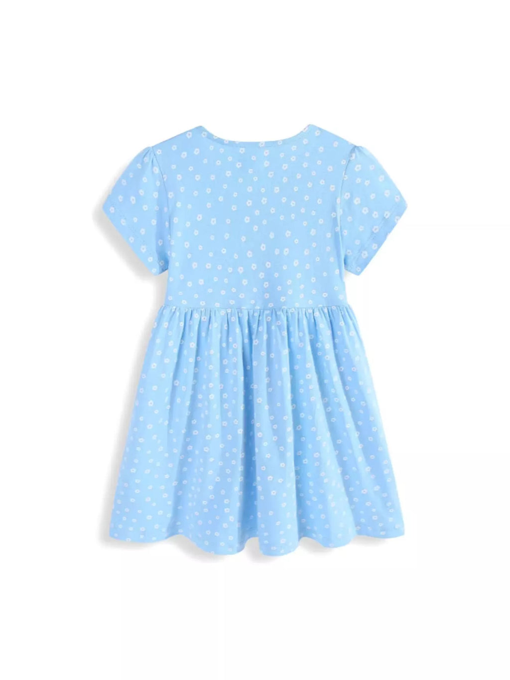 Children's Embroidered Floral Short Sleeve Dress
