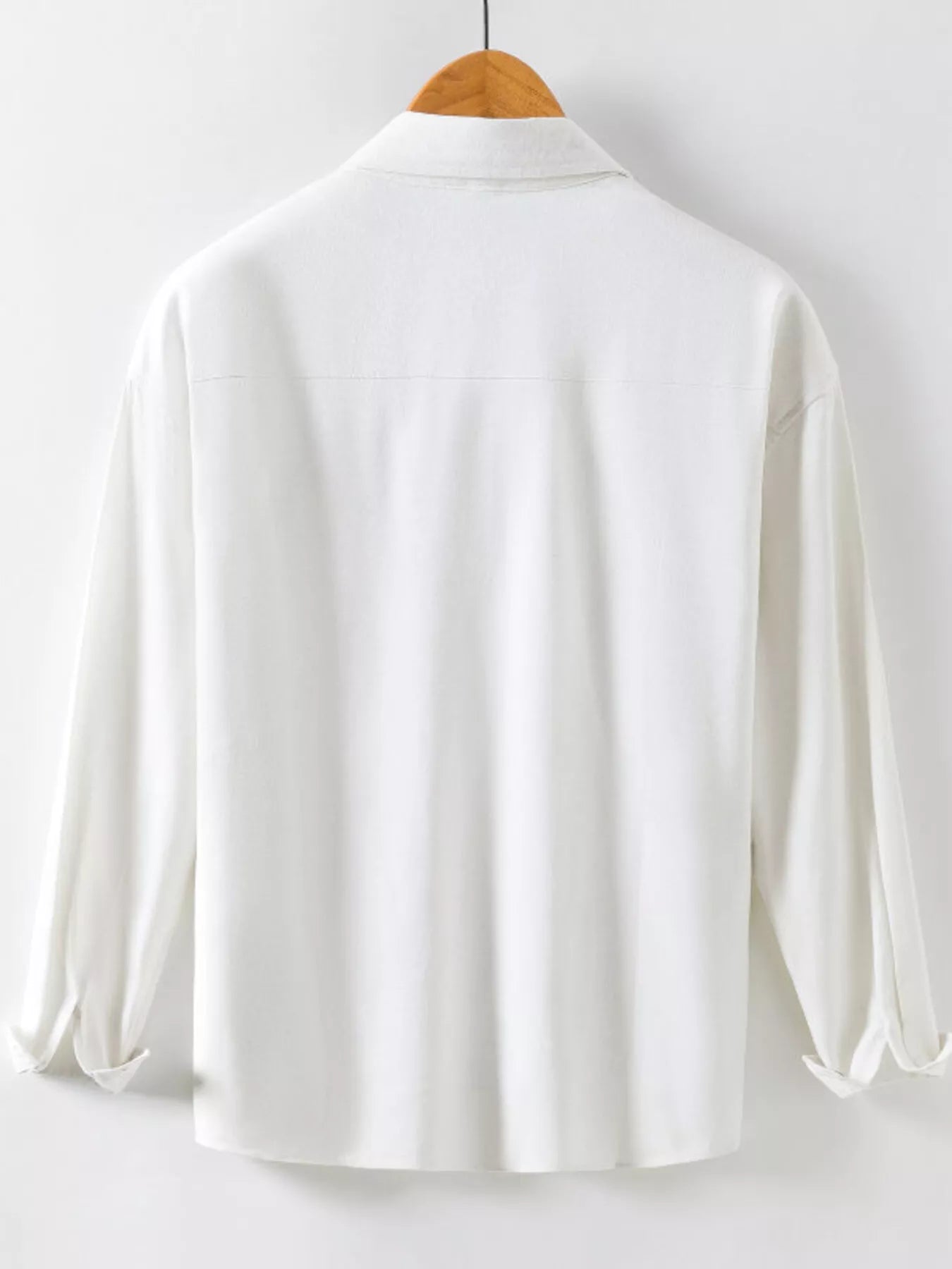 Men's Casual Solid Color Long Sleeve Shirt