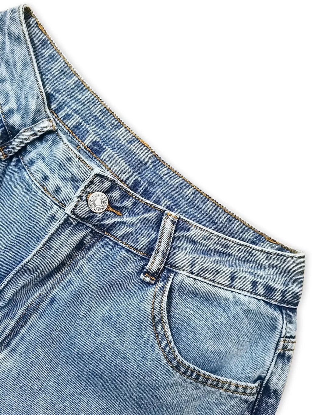 Distressed Wide Leg Jeans