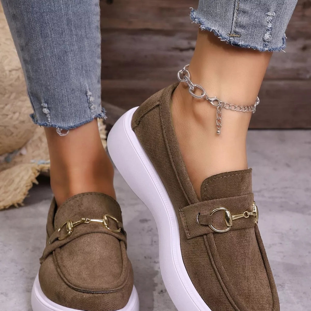 Round Toe Slip-Ons