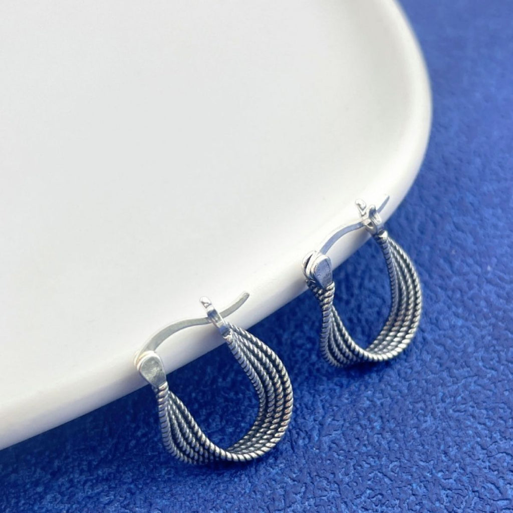 925 Sterling Silver Hoop Earrings