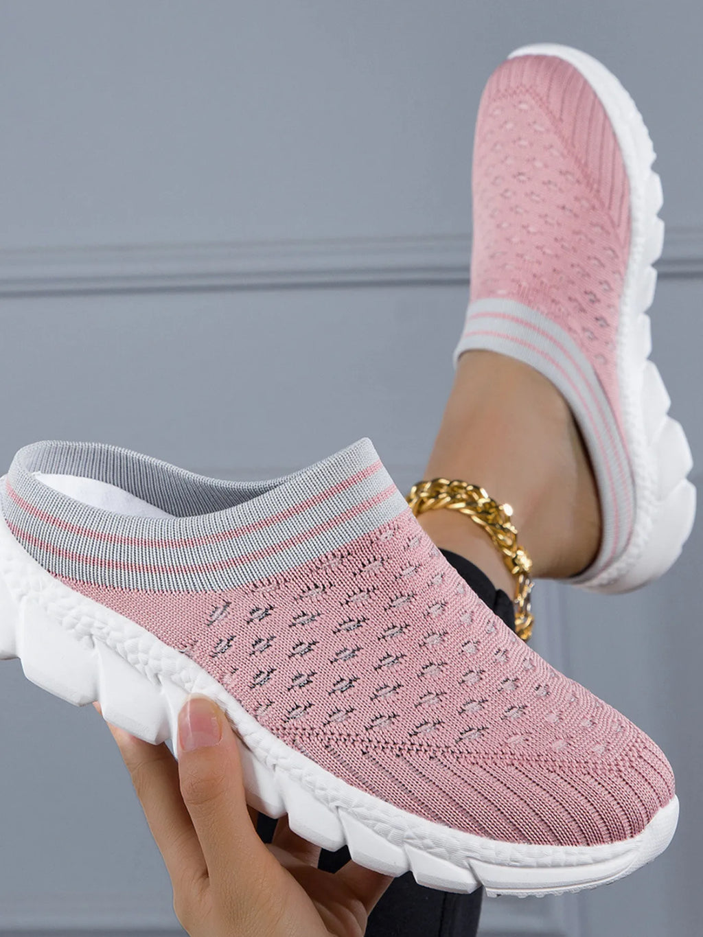 Breathable Mesh Slip-On Sneakers