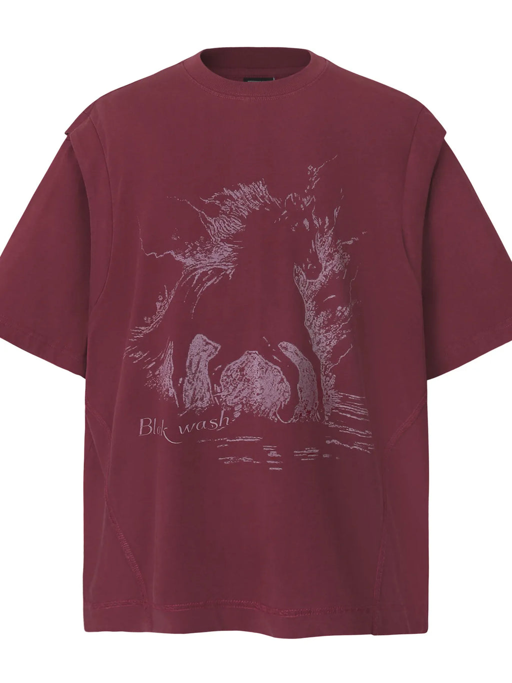 Men's Wash Graphic Round Neck T-Shirt