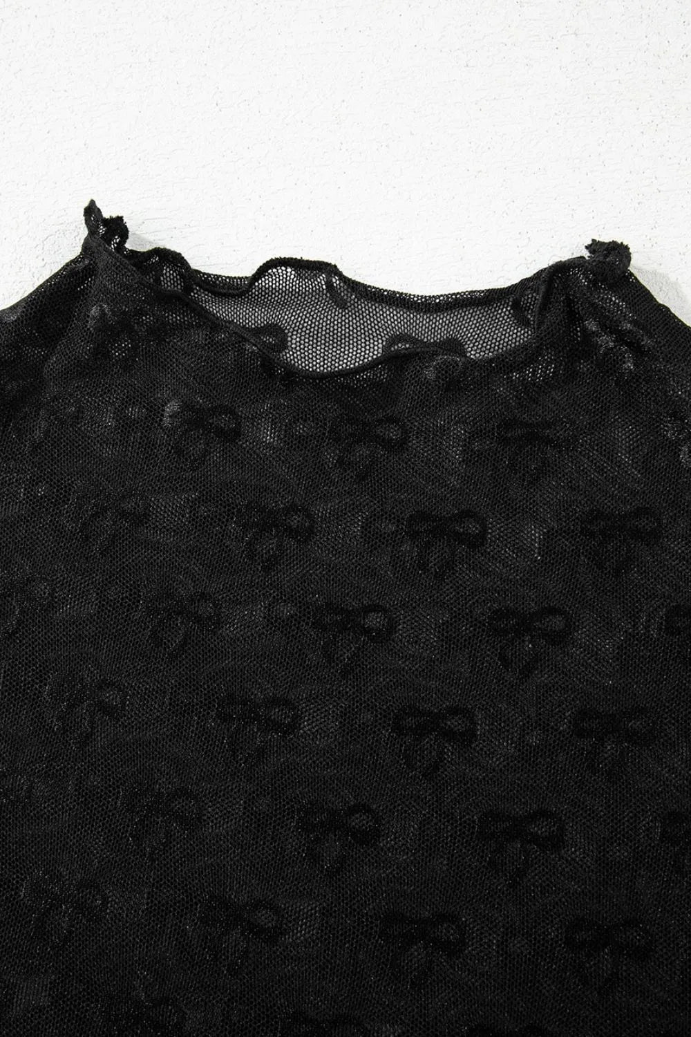 Sheer Mesh Short Sleeve Top