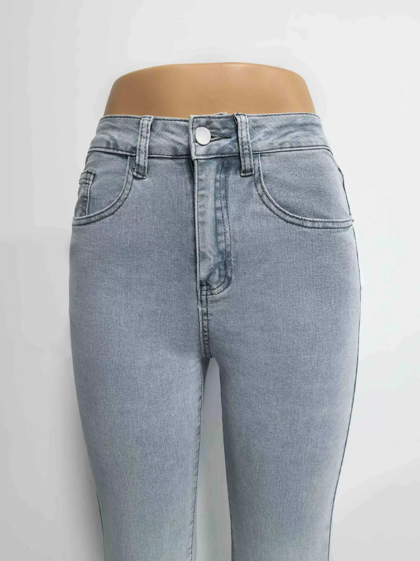 High-Waisted Flare Leg Jeans
