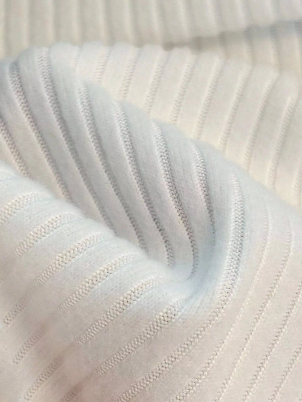 Off-Shoulder Bowknot Ribbed Knit T-Shirt