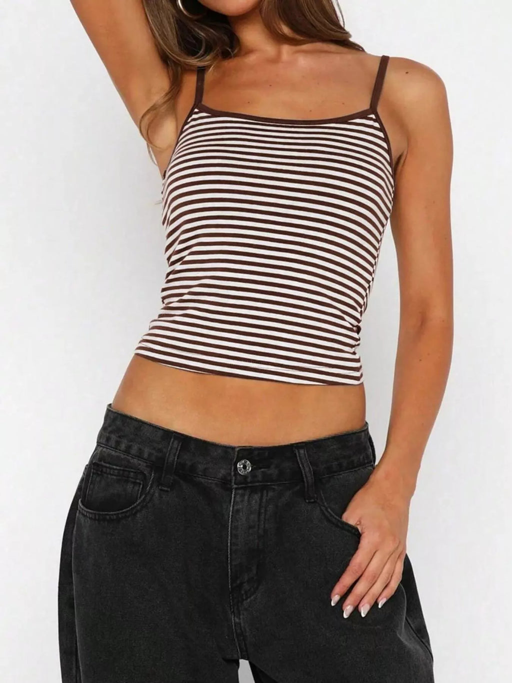 Striped Scoop Neck Cami