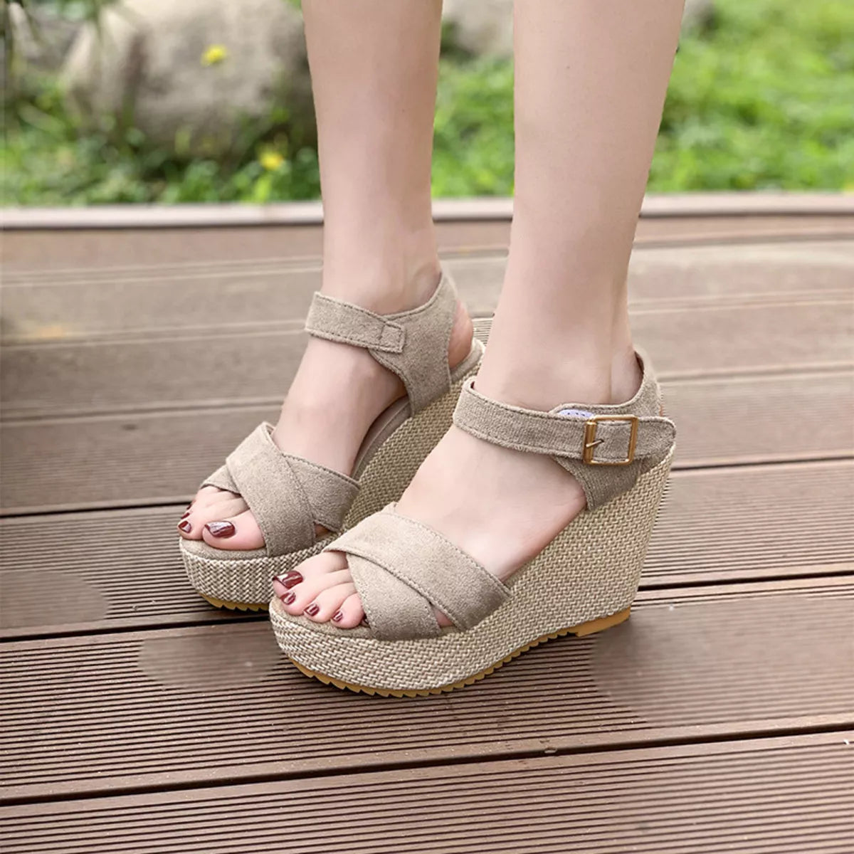 Open Toe Wedge Sandals