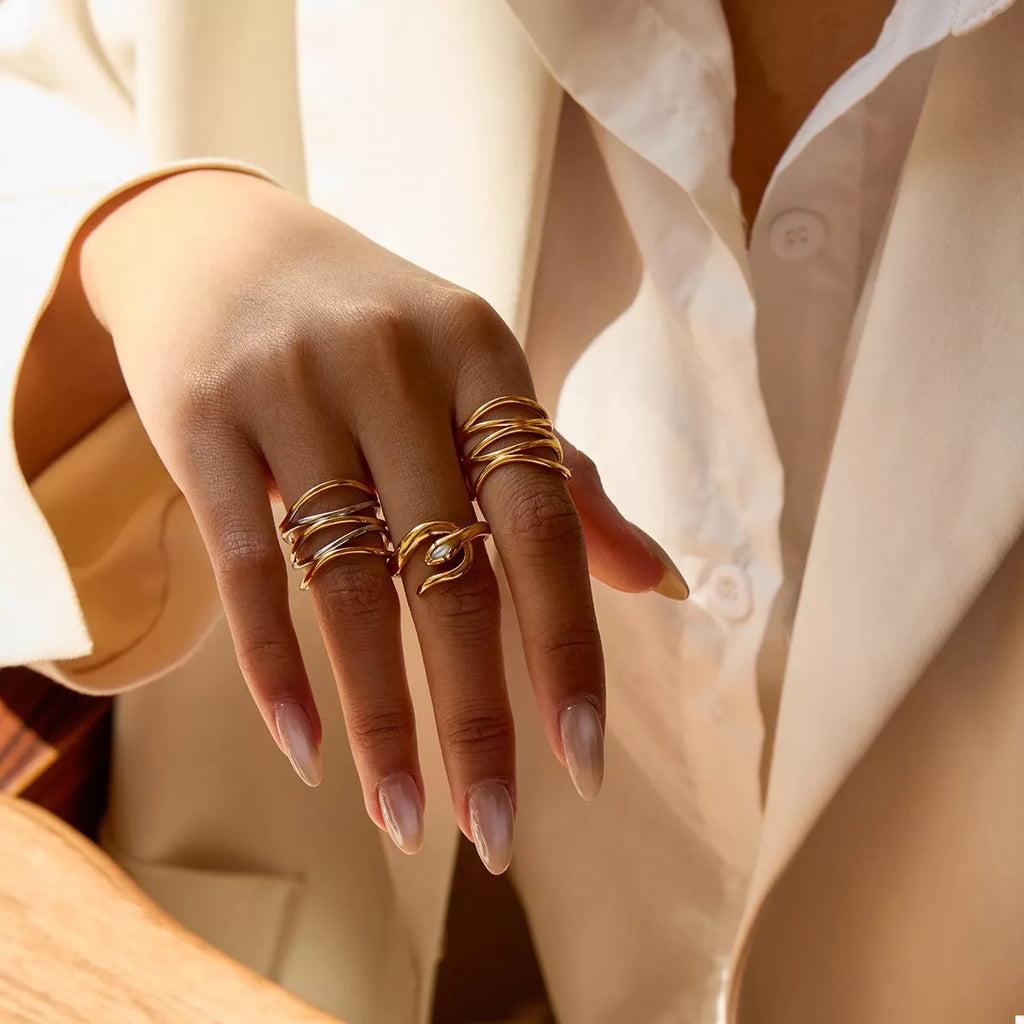 Two-Tone Open Ring