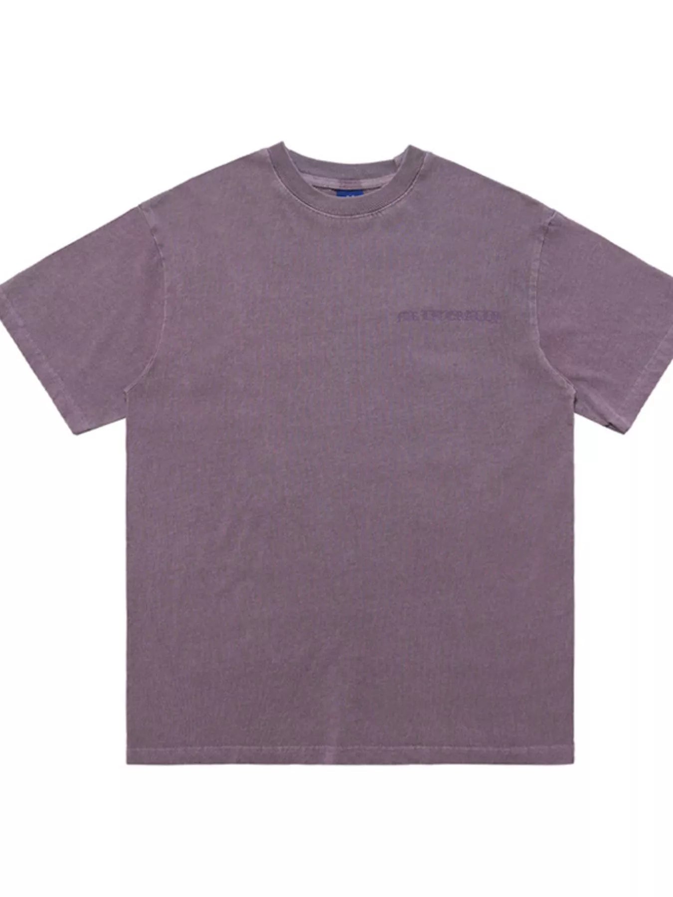 Men's Letter Round Neck Short Sleeve T-Shirt
