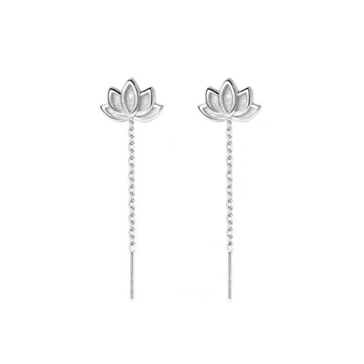 Lotus Drop Earrings