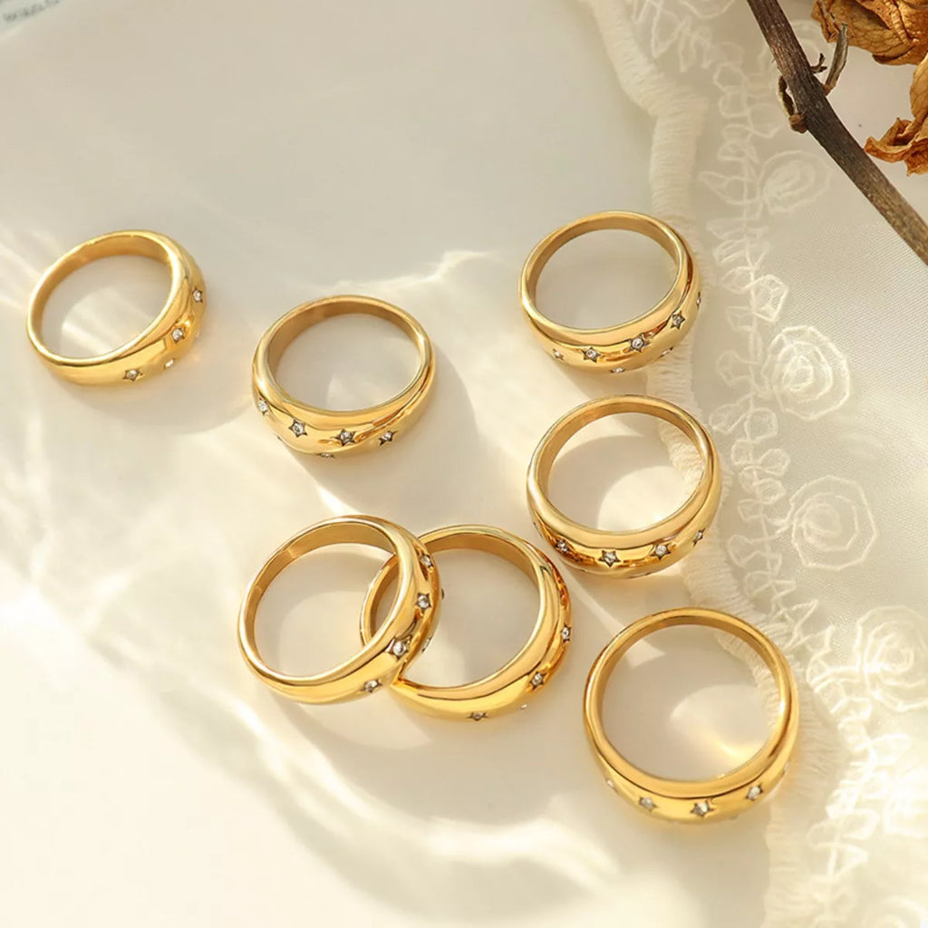 18K Gold-Plated Zircon Ring