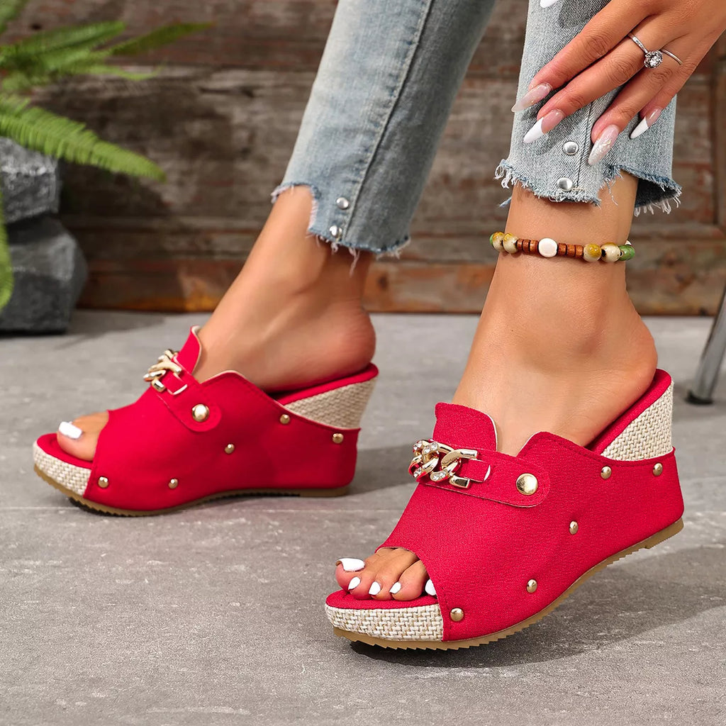 Open Toe Wedge Sandals