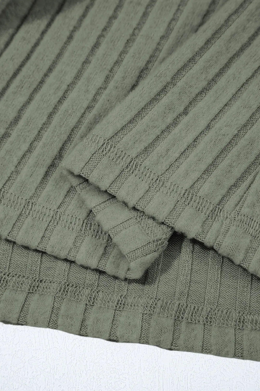 Ribbed Knit Button-Up Cardigan