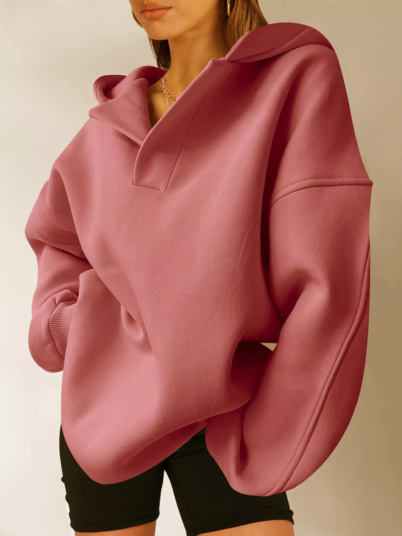 Dropped Shoulder Long Sleeve Sweatshirt