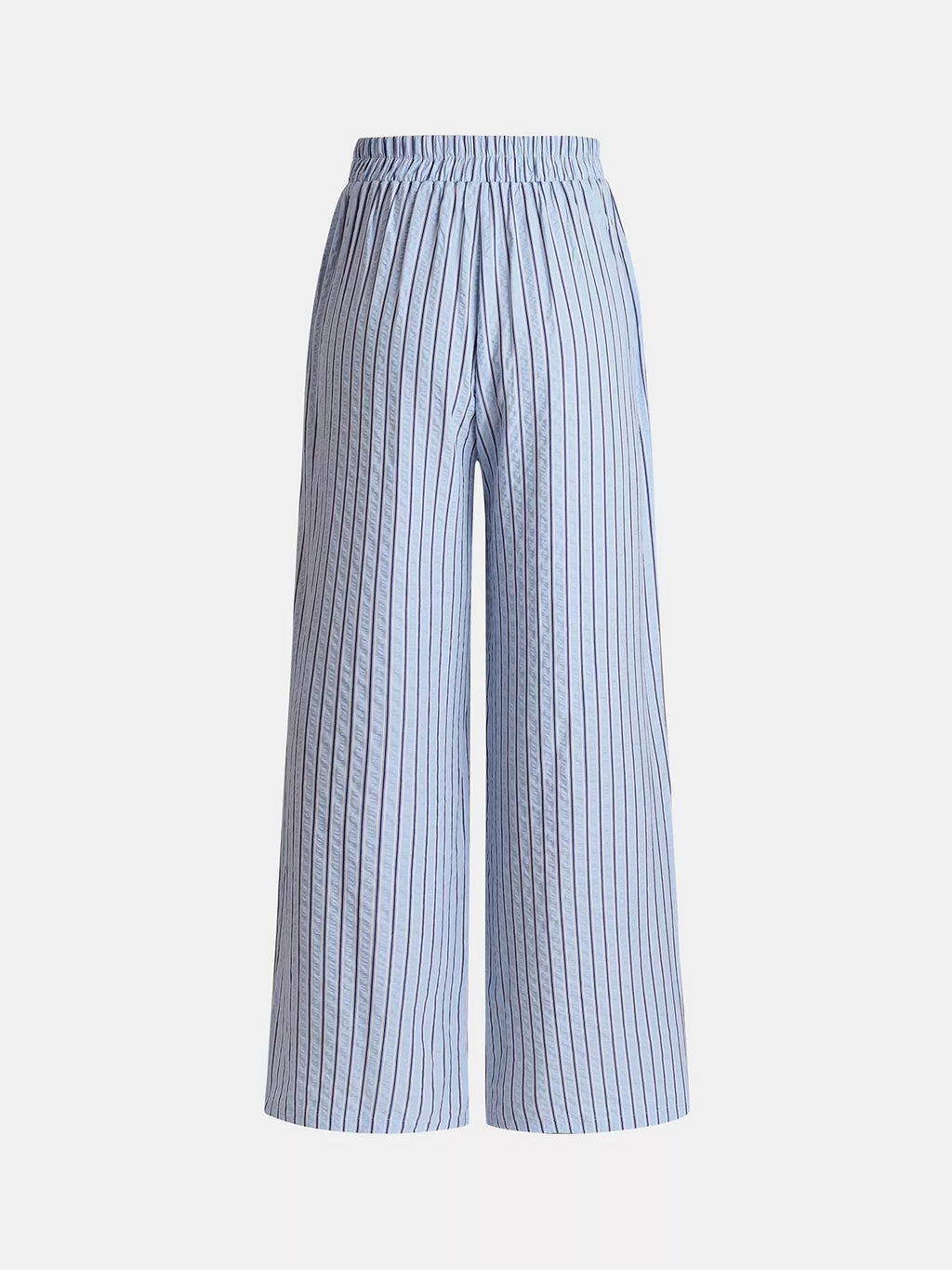 Striped High-Waisted Wide Leg Pants