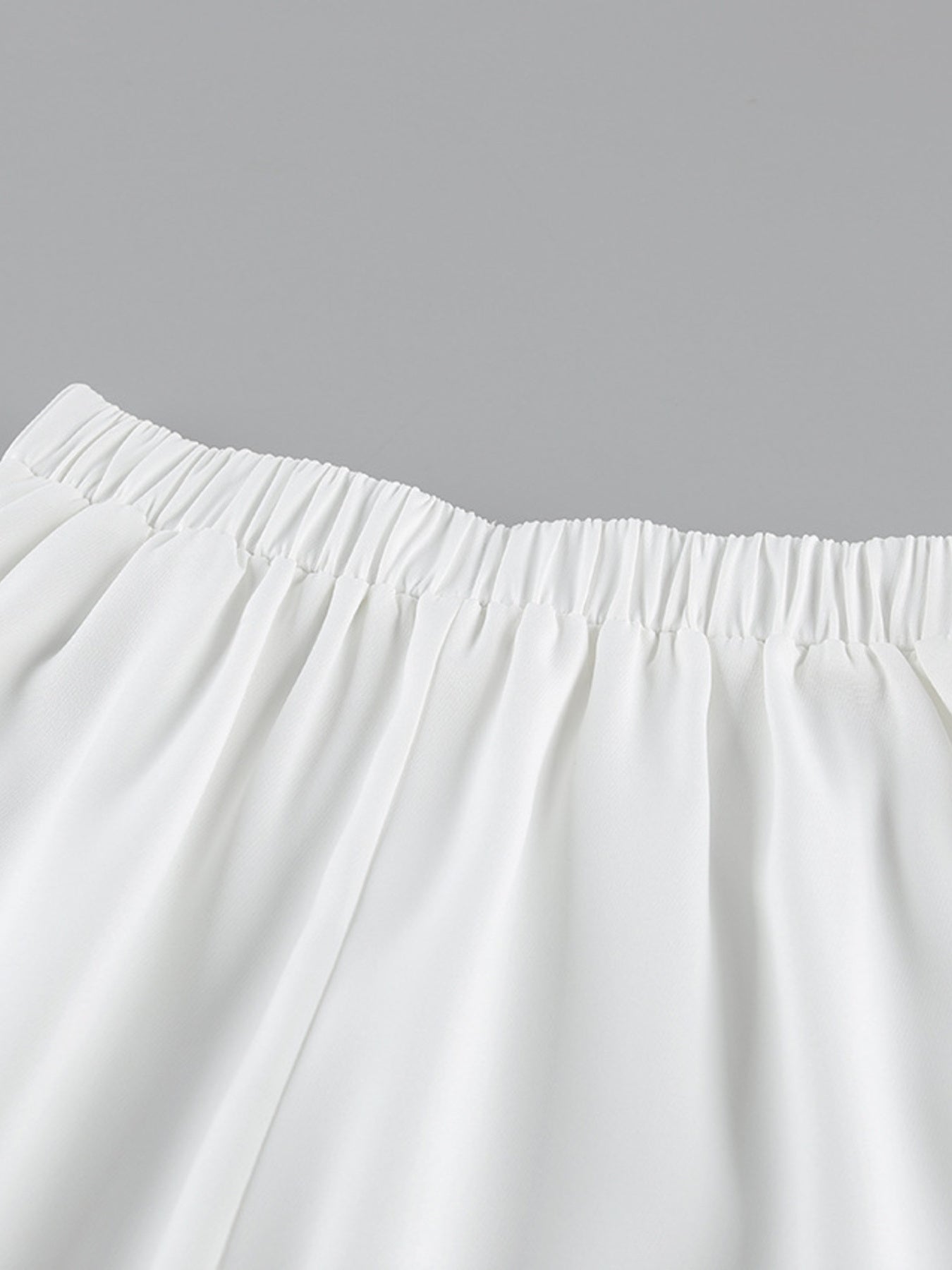 One Button Short Sleeve Top and Skirt Set