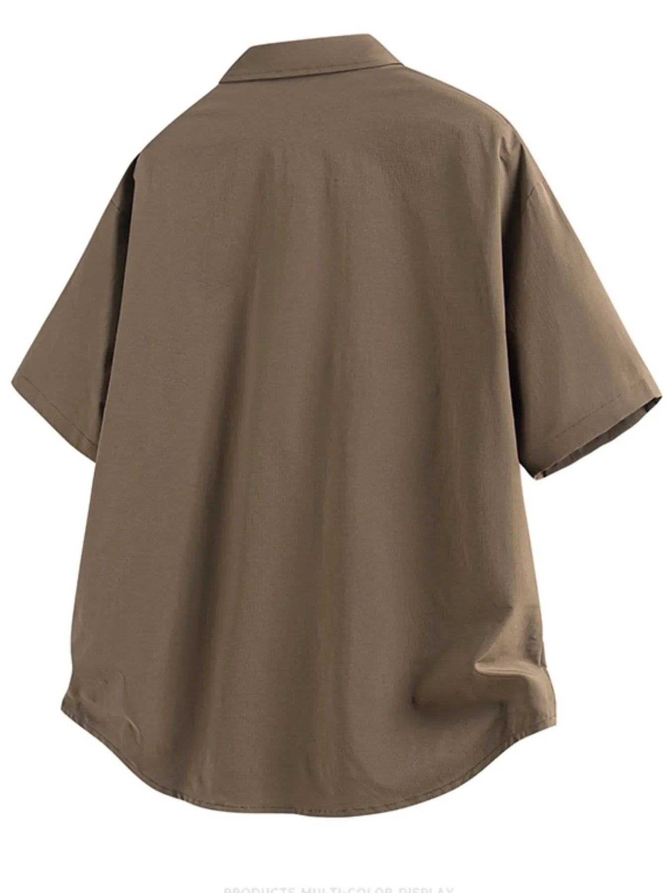 Men's Full Size Snap Down Short Sleeve Shirt Plus Size