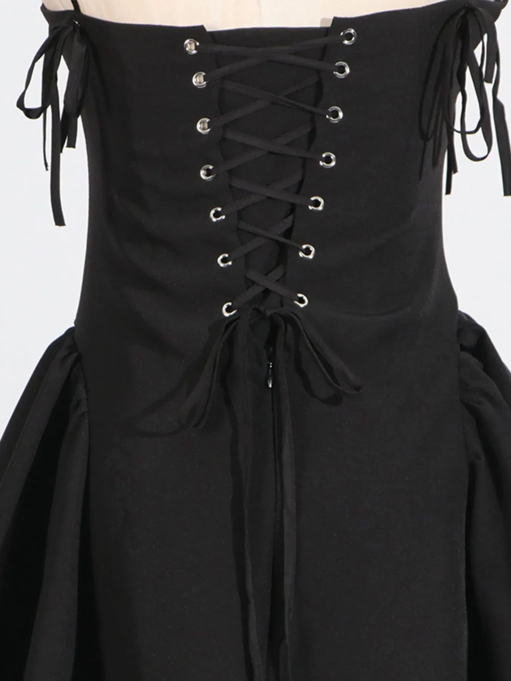Lace Up Mini Cami Dress