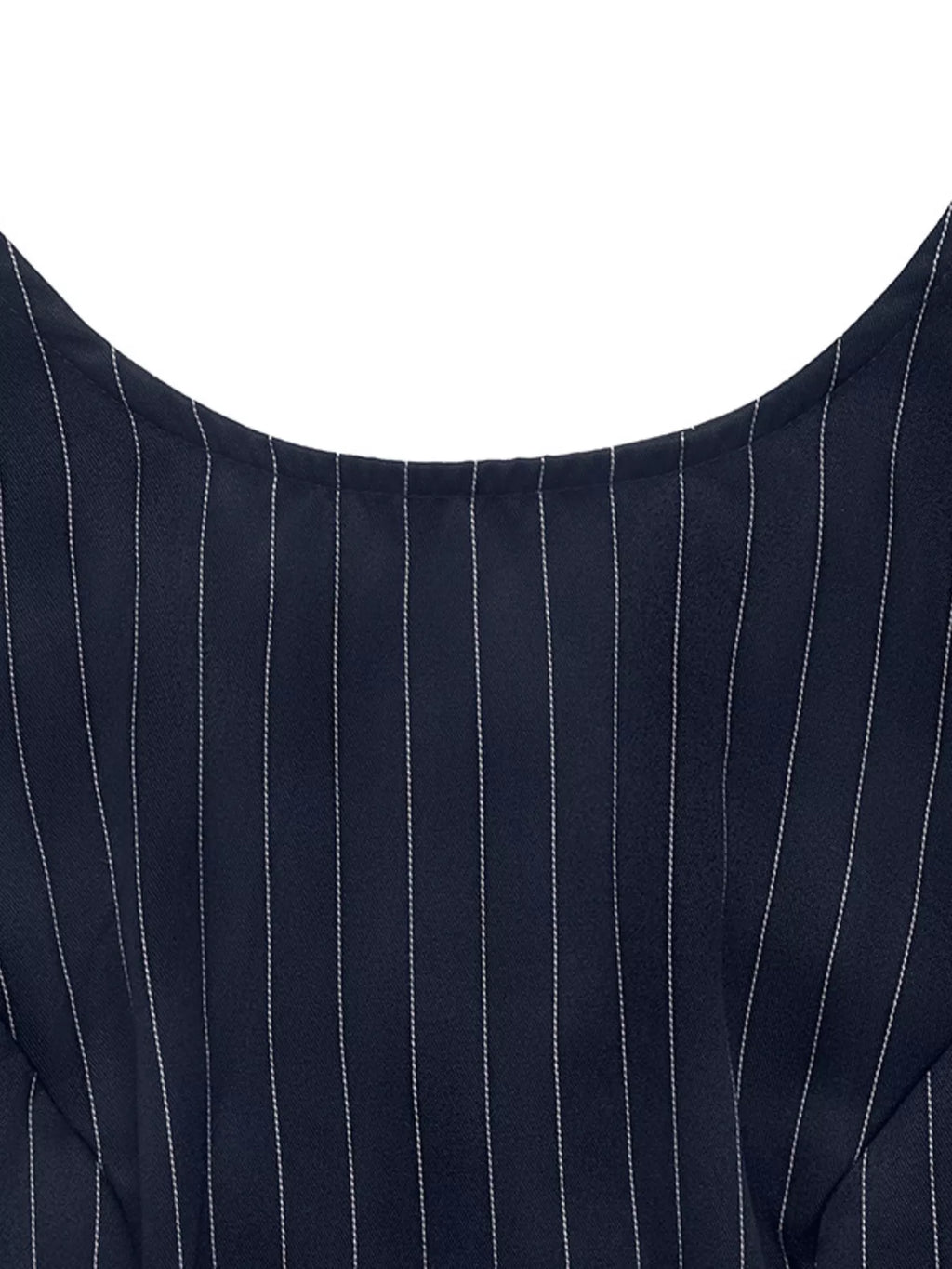 Striped Sleeveless Tie Waist Dress