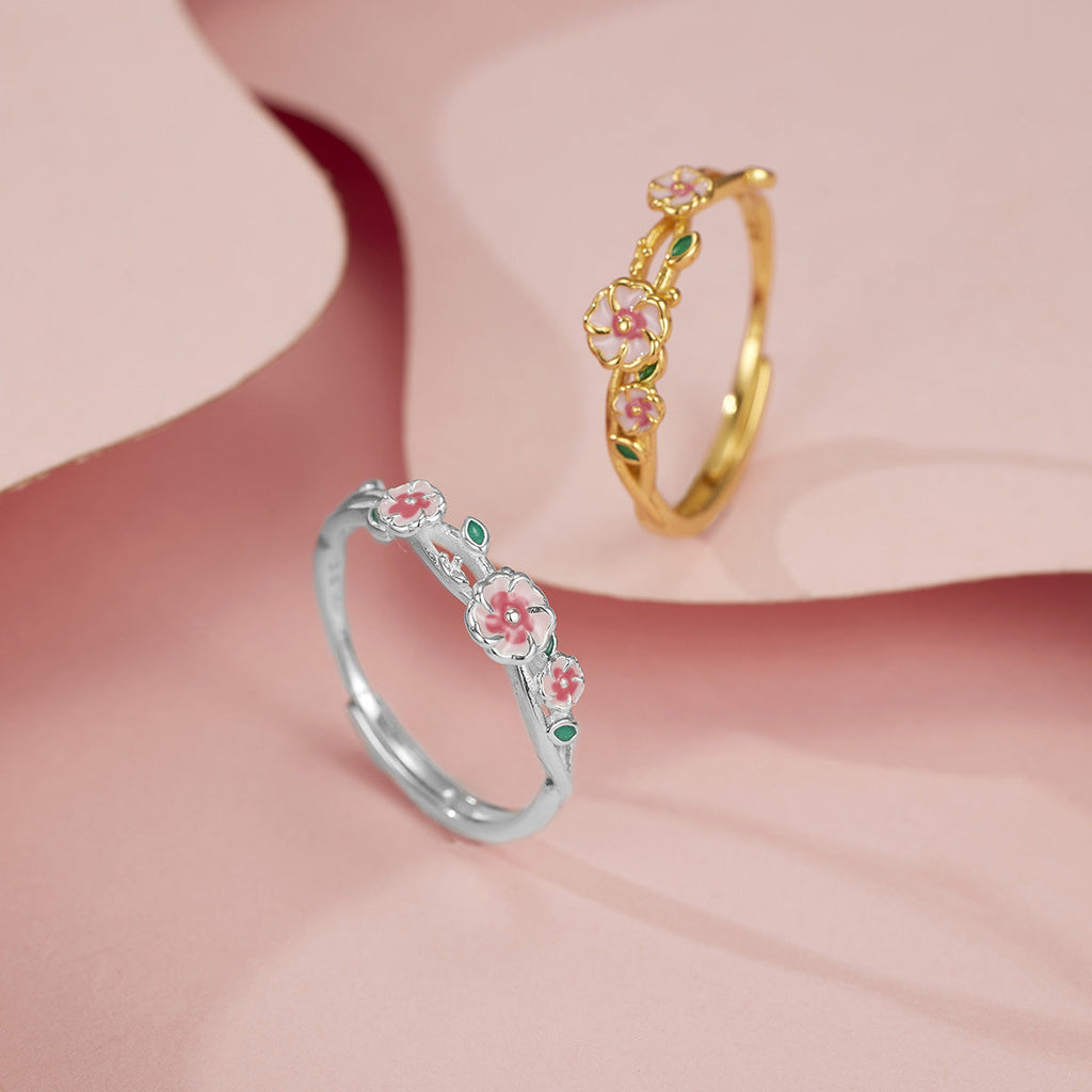 925 Sterling Silver Flower Ring