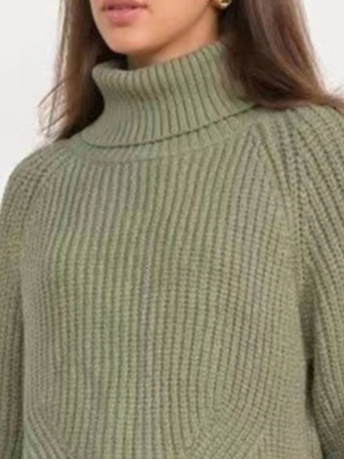 Turtleneck Long Sleeve Sweater